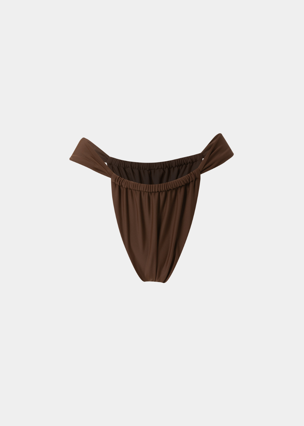 1 Tulum Bikini Bottom - Dark Chocolate Dacron - Image 1