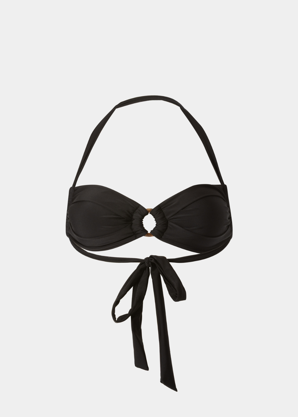 1 Sardinia Bikini Top - Black Dacron - Image 1