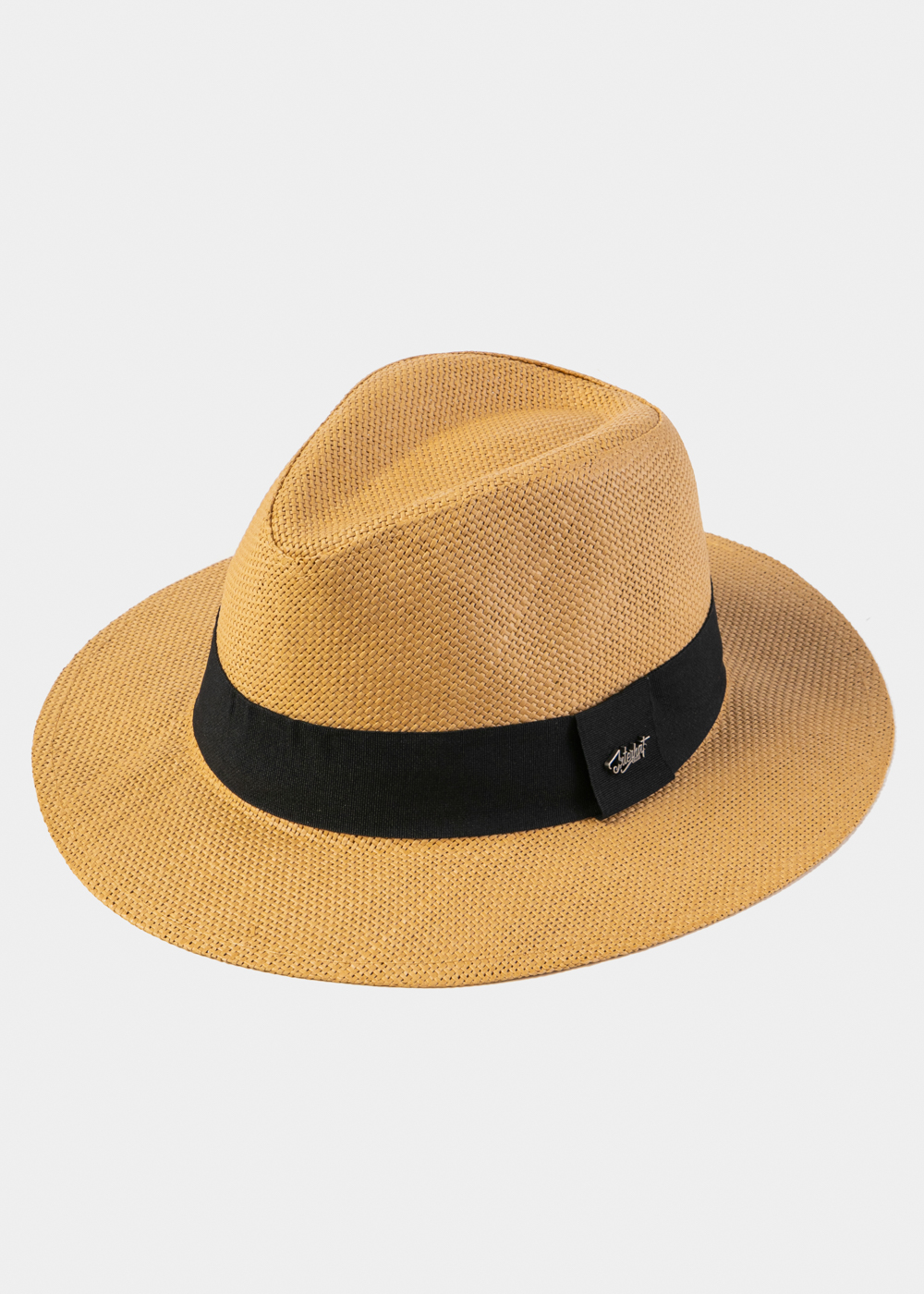 Brown Panama Style Hat 2 Brown Panama Style Hat 2 - Image 1