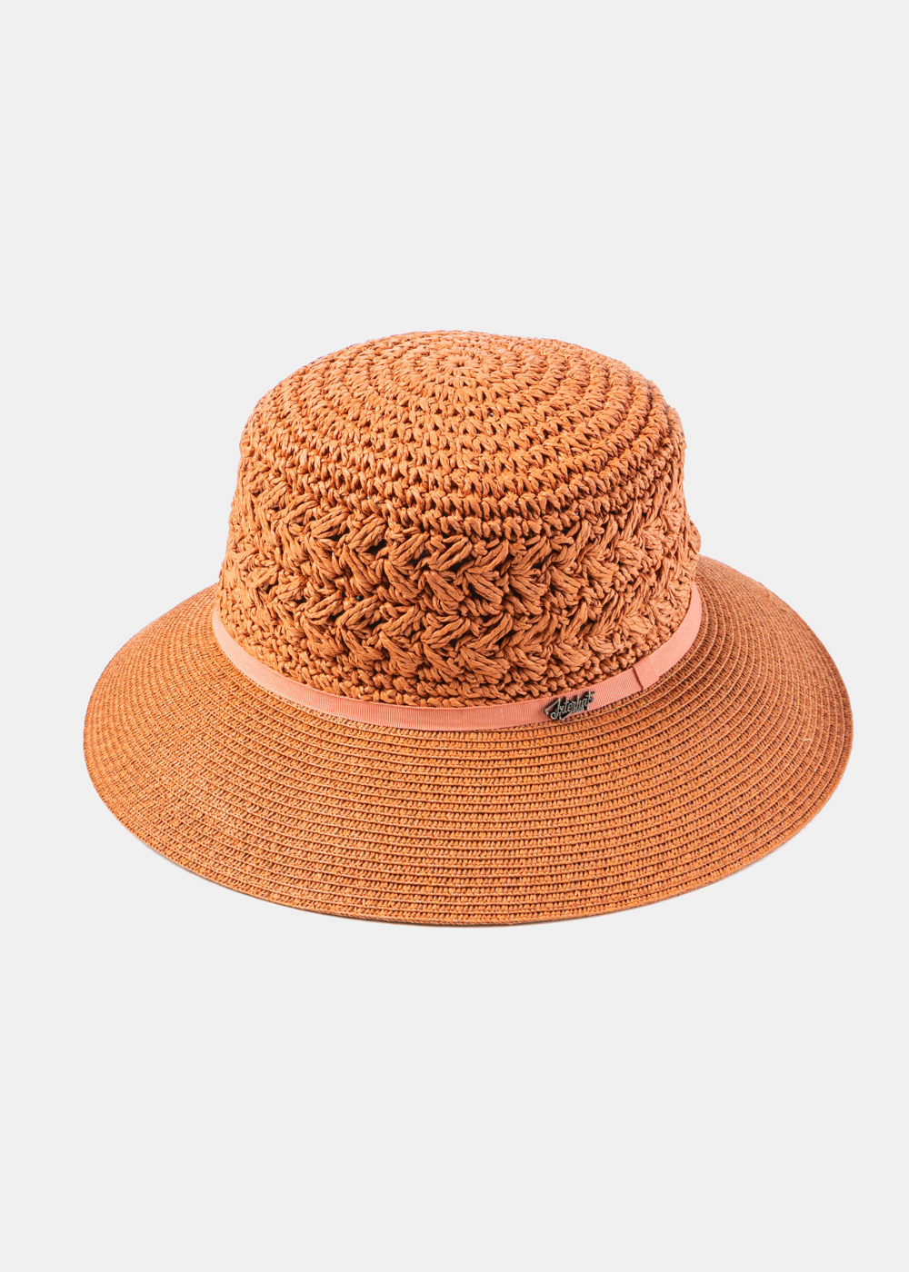 Dark Orange Half Handmade Crochet Hat Dark Orange Half Handmade Crochet Hat - Image 1