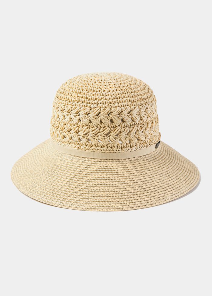 Beige Half Handmade Crochet Hat - Image 2