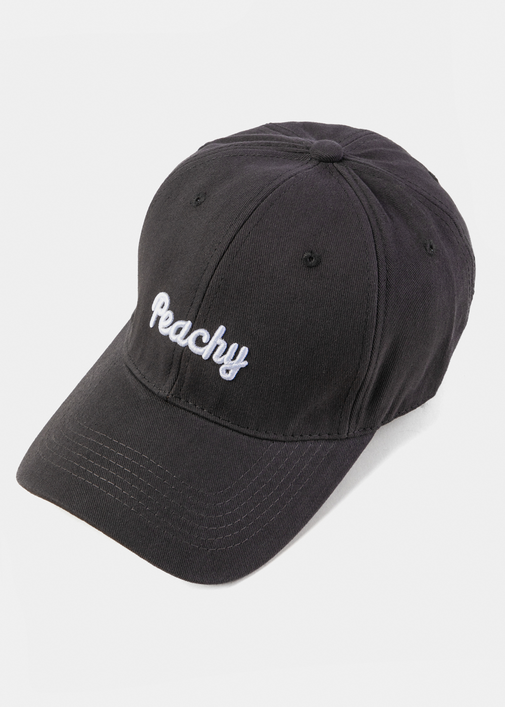 Grey Jockey w/ "Peachy" Embroidery Grey Jockey w/ "Peachy" Embroidery - Image 1