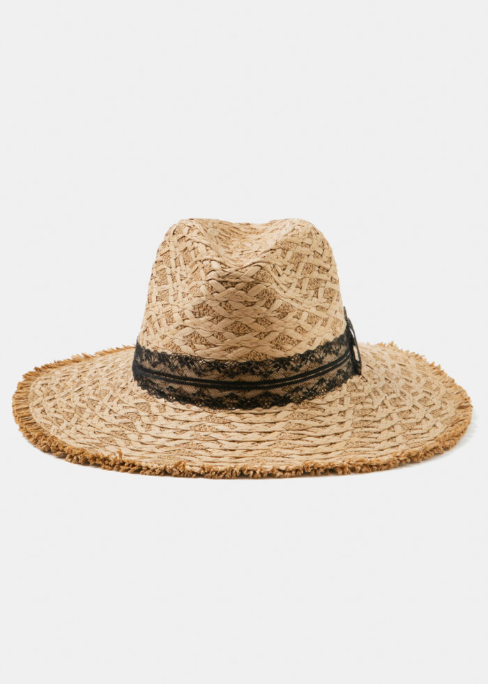 Natural Color Braided Panama Style Hat - Image 2