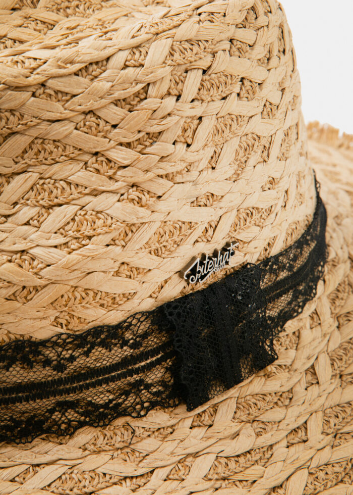 Natural Color Braided Panama Style Hat - Image 3