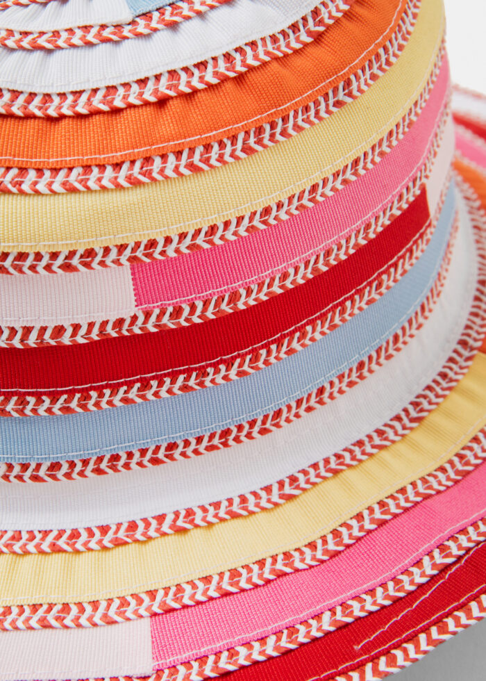 Girls Multicolour Hat w/ Top Stitches - Image 3