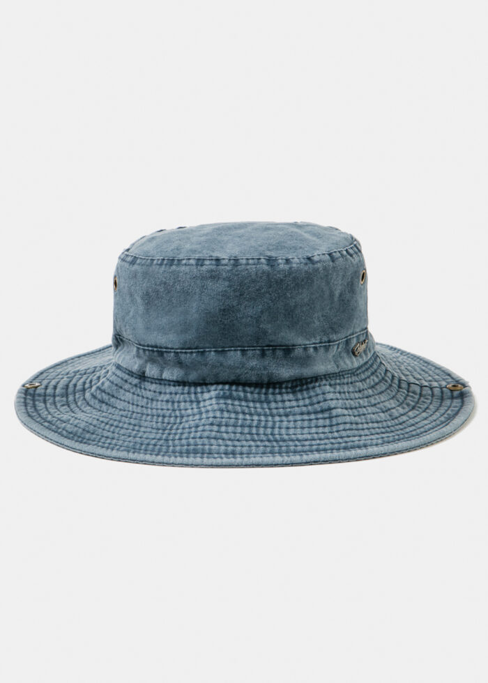 Blue Active Bucket Hat w/ Washed Cotton - Image 2