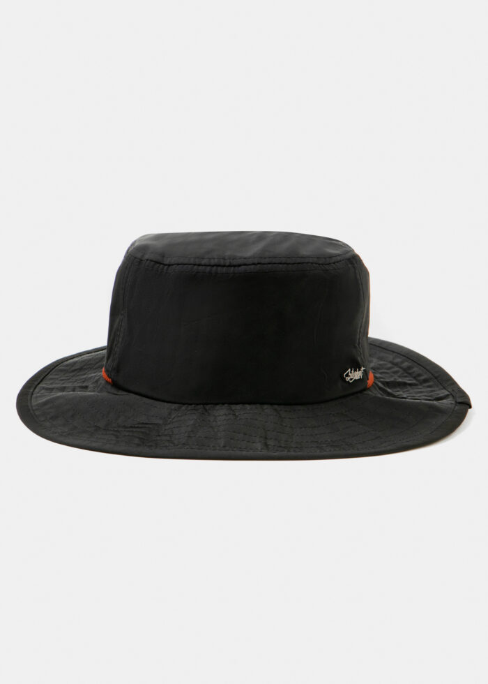 Black Active Bucket Hat w/ Orange Details - Image 2