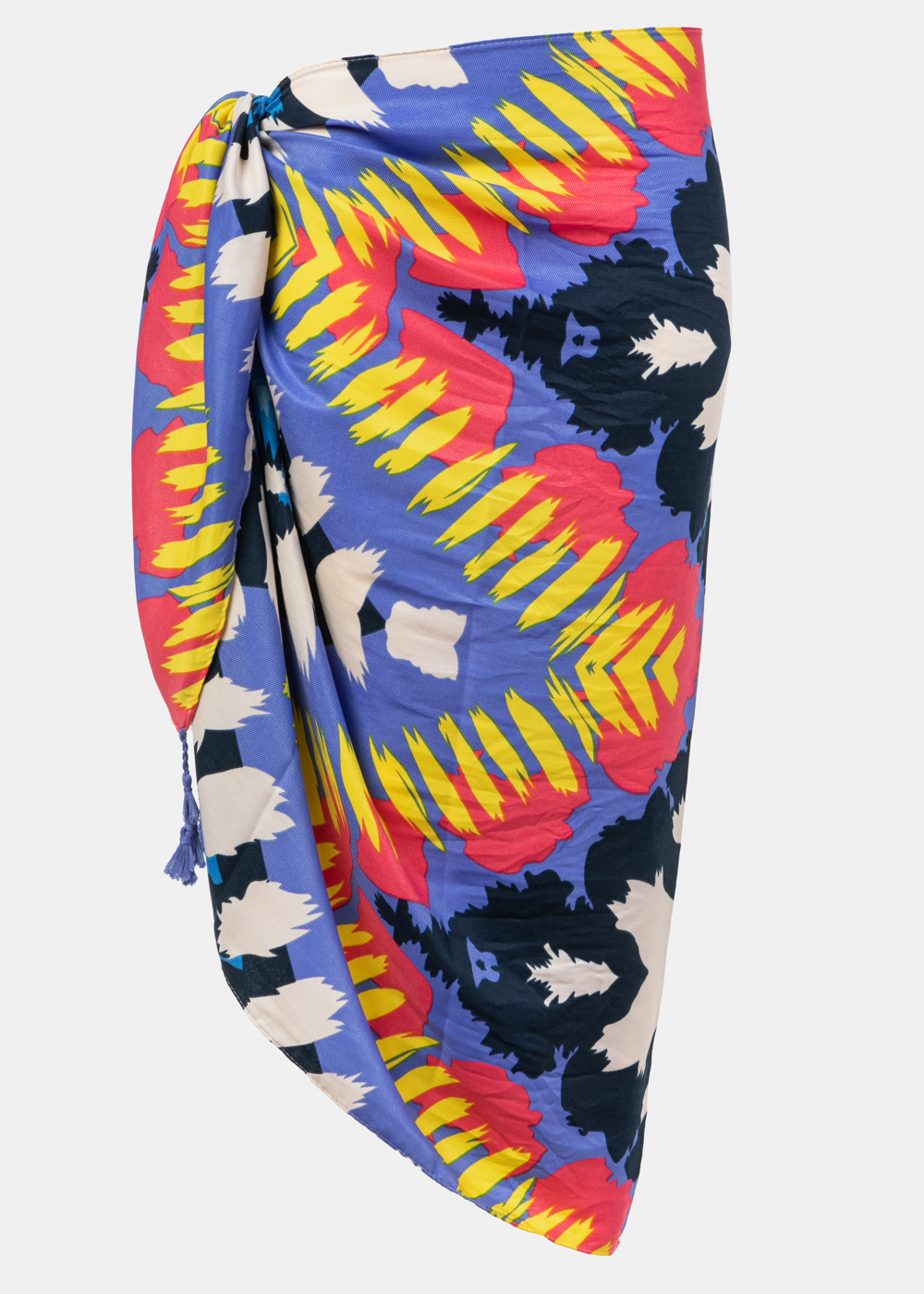 _17A2838 Multicolour pareo w/ boho painting design - Image 1