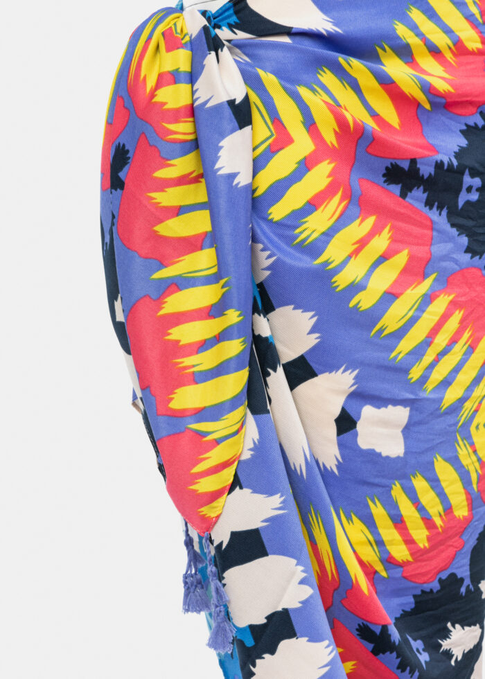 Multicolour pareo w/ boho painting design - Image 2