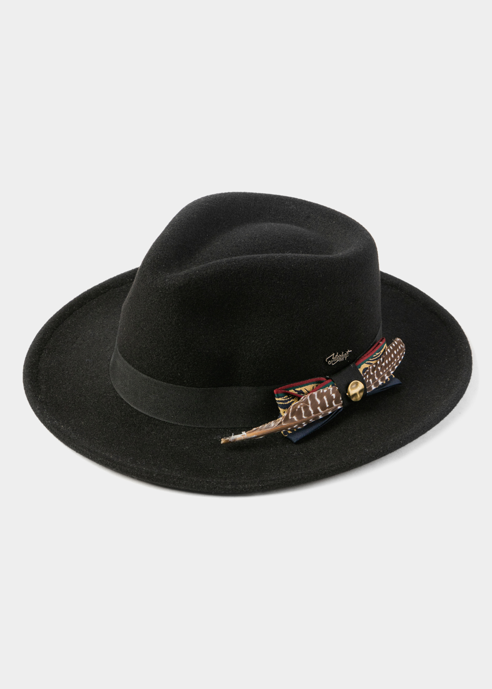 Black Winter Hat w/ Black Hatband and Details Black Winter Hat w/ Black Hatband and Details - Image 1
