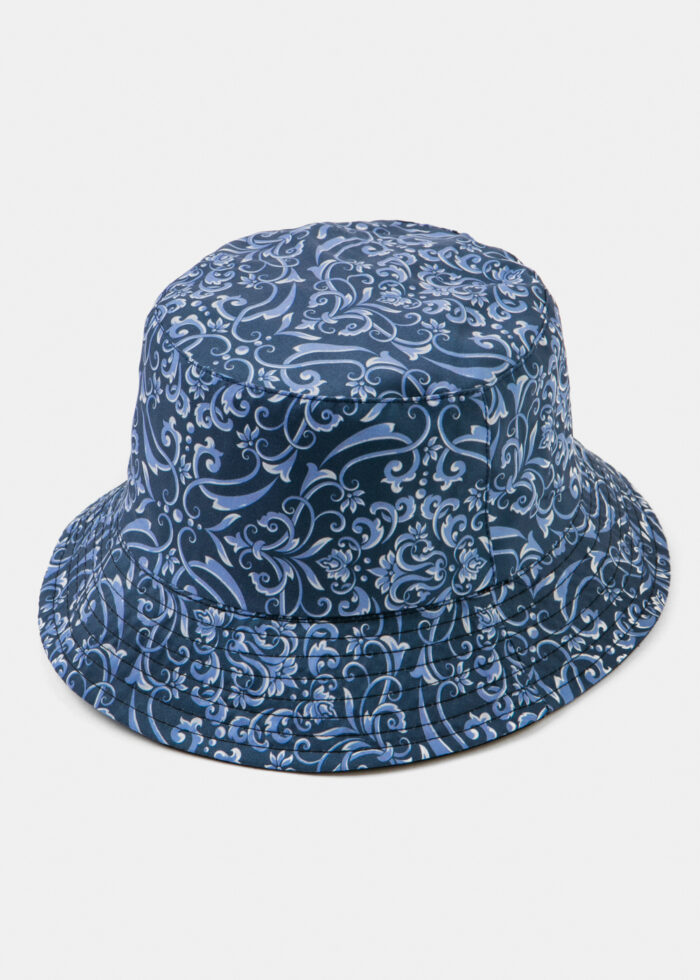 Double-Faced Bucket Hat Baroque Pattern & Black - Image 3