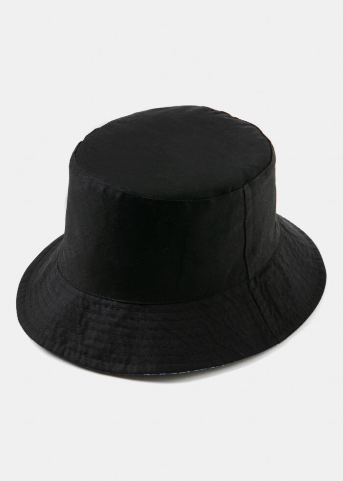 Double-Faced Bucket Hat Baroque Pattern & Black - Image 2