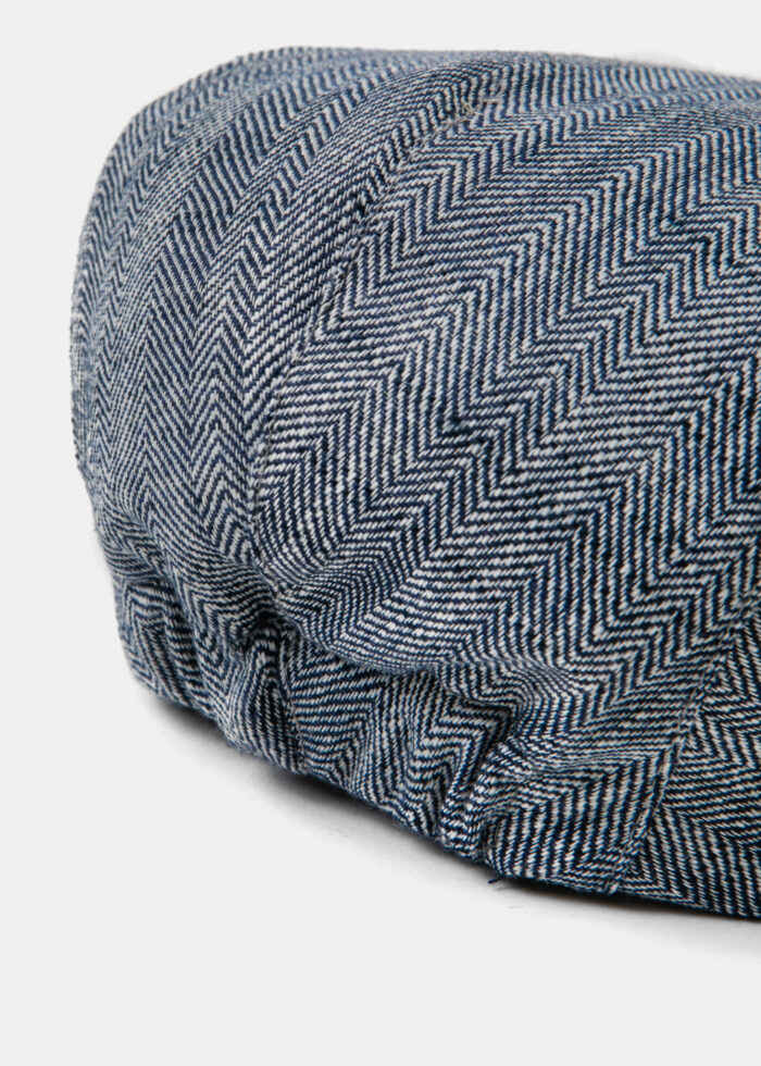 Blue Linen Men's Cap - Image 5