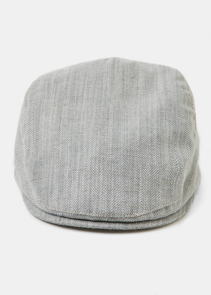 Grey Linen Men's Cap - Image 3