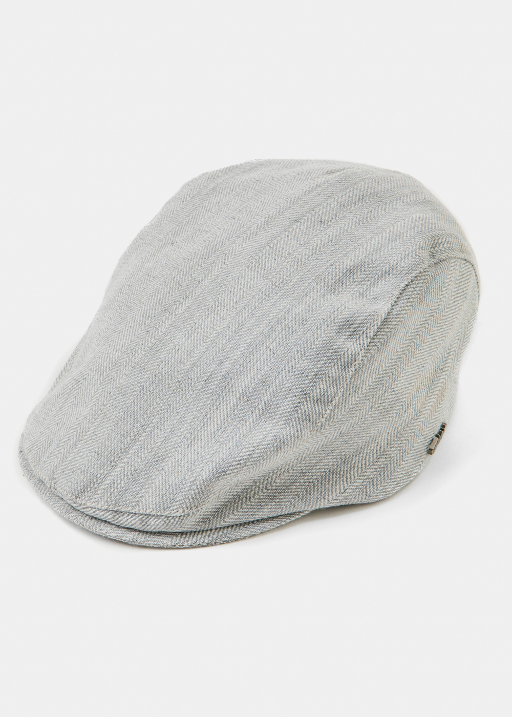 _17A2924 Grey Linen Men's Cap - Image 1