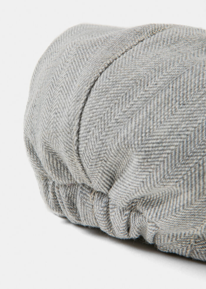 Grey Linen Men's Cap - Image 5