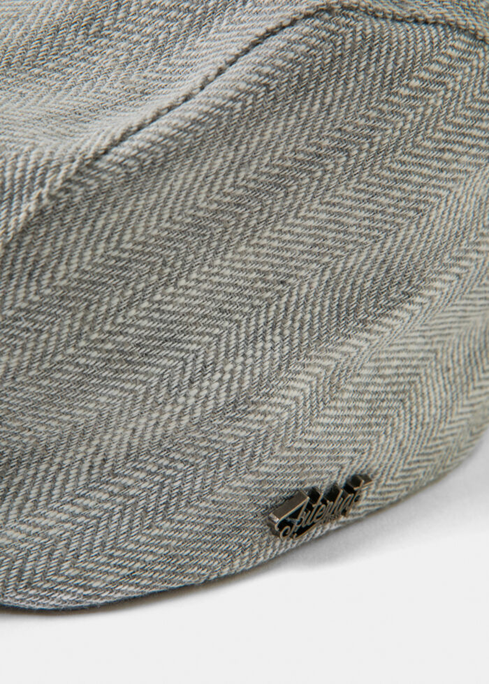 Grey Linen Men's Cap - Image 4