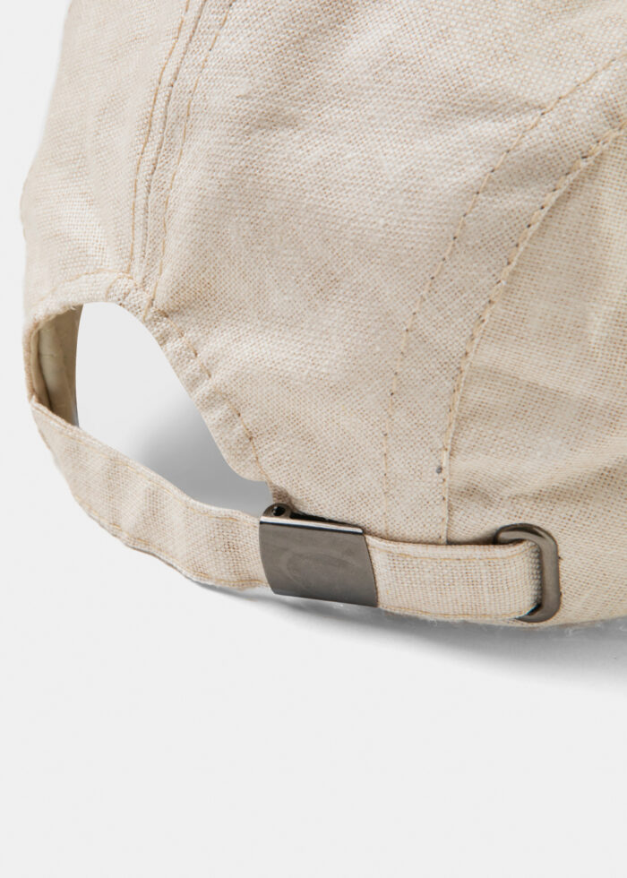 Beige Linen Men's Cap - Image 5