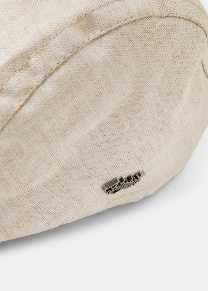 Beige Linen Men's Cap - Image 4