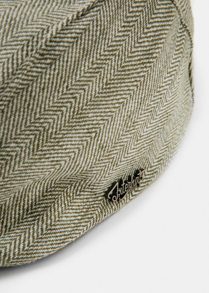 Green Linen Men's Cap - Image 4