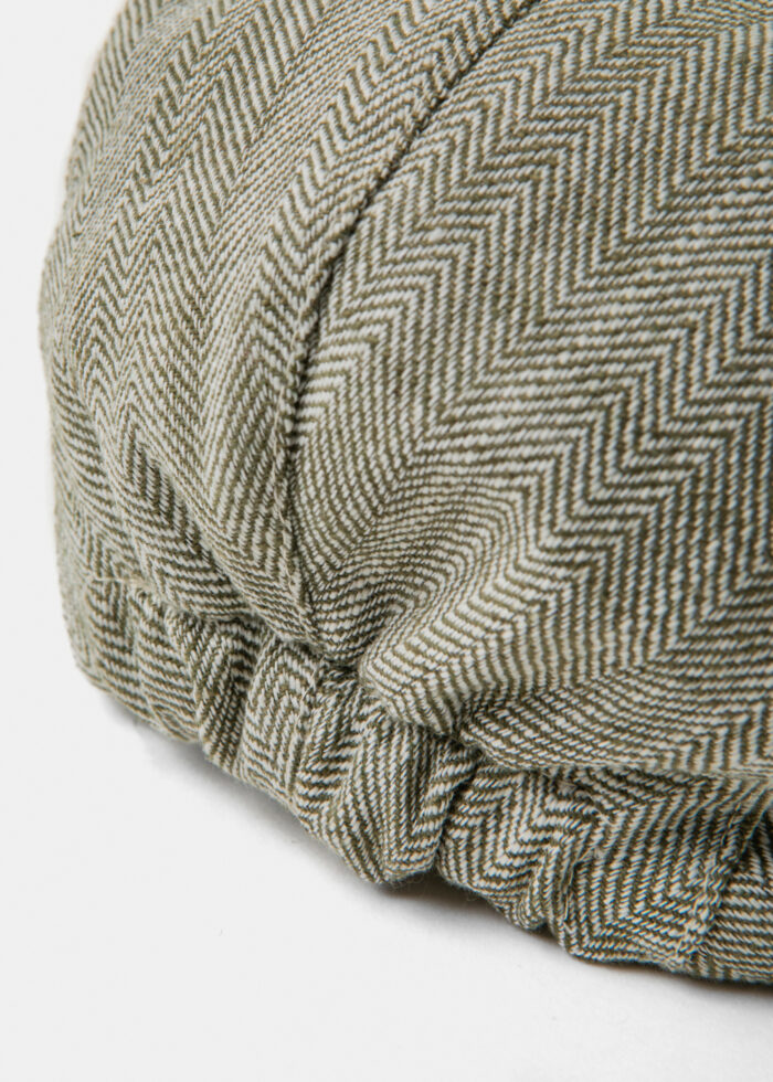 Green Linen Men's Cap - Image 5