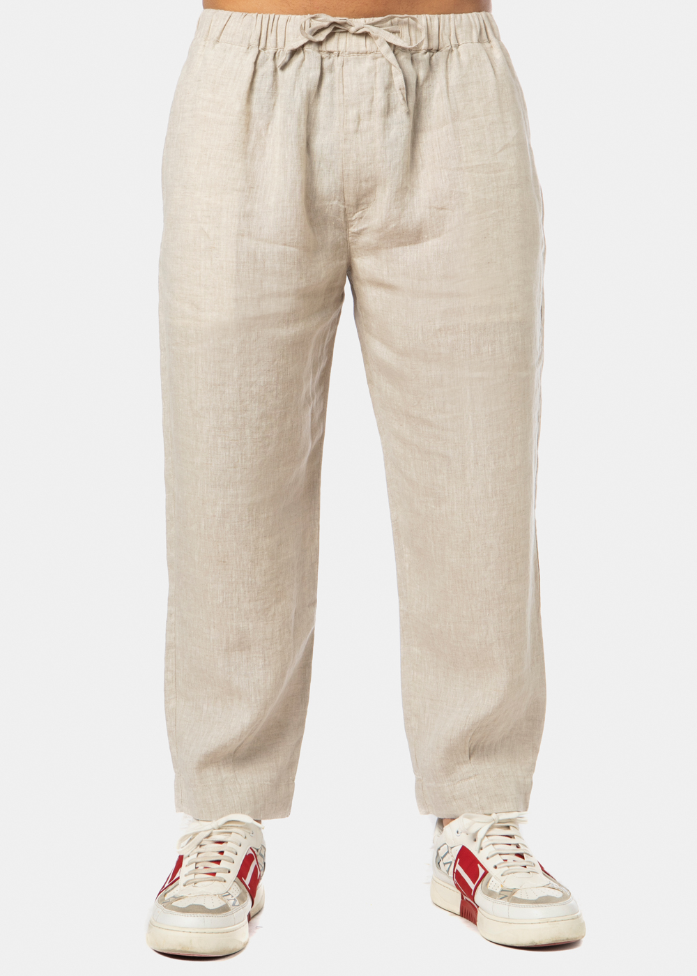 100% Linen Natural Beige Pants 100% Linen Natural Beige Pants - Image 1