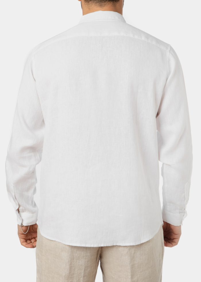 100% Linen White Shirt - Image 5