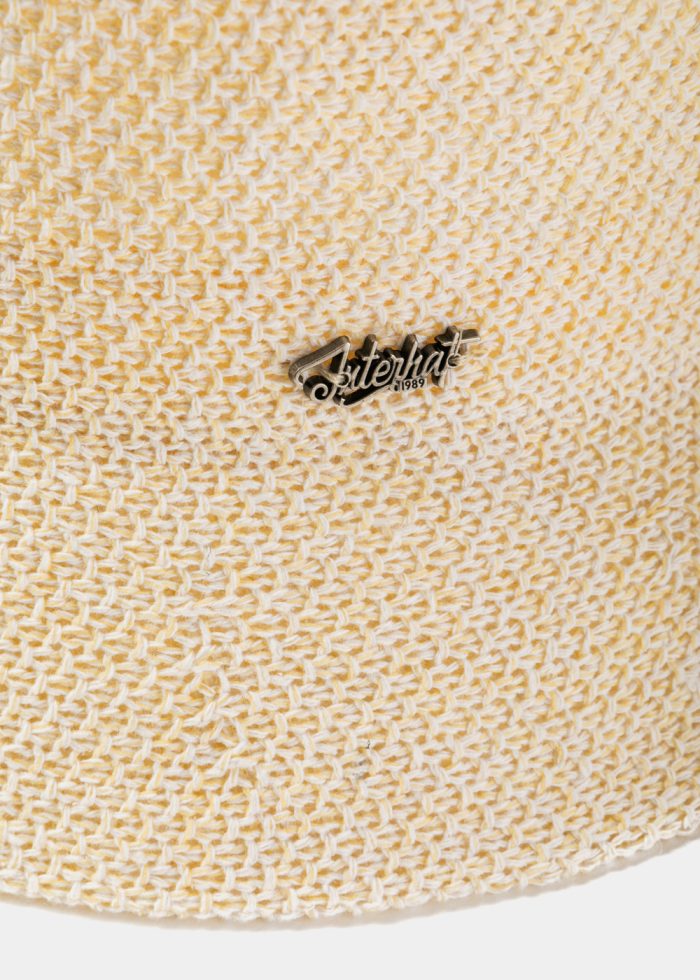 Ecru Knitted Bucket Style Hat - Image 4