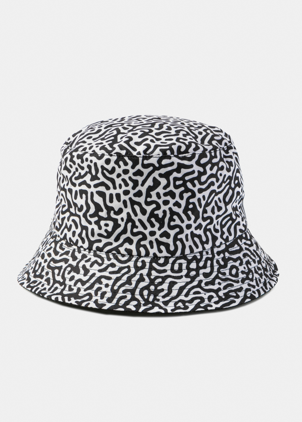 Double-Faced Bucket Hat Painting Pattern & Black Double-Faced Bucket Hat Painting Pattern & Black - Image 1