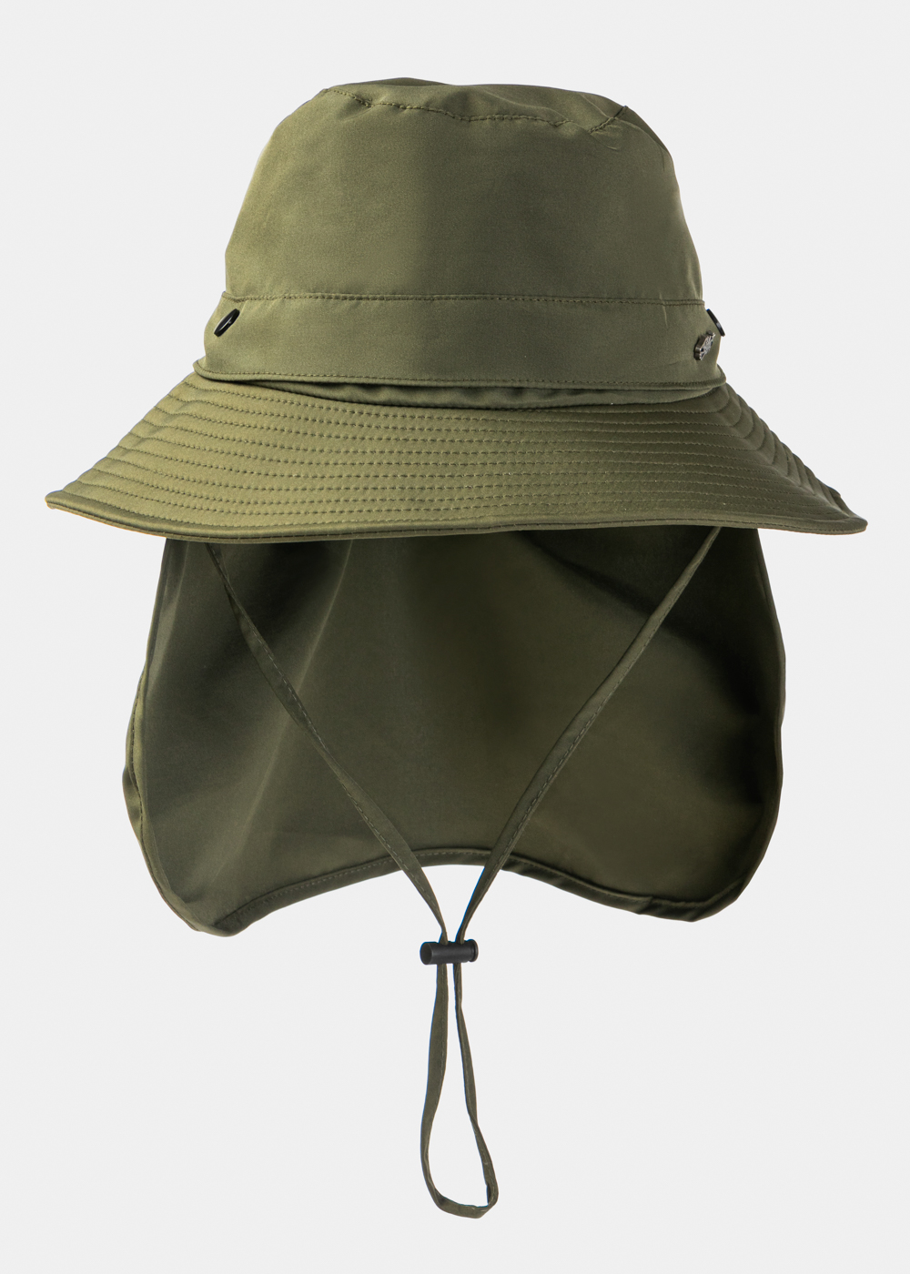 Khaki Active Hat w/ Neck Protector Khaki Active Hat w/ Neck Protector - Image 1