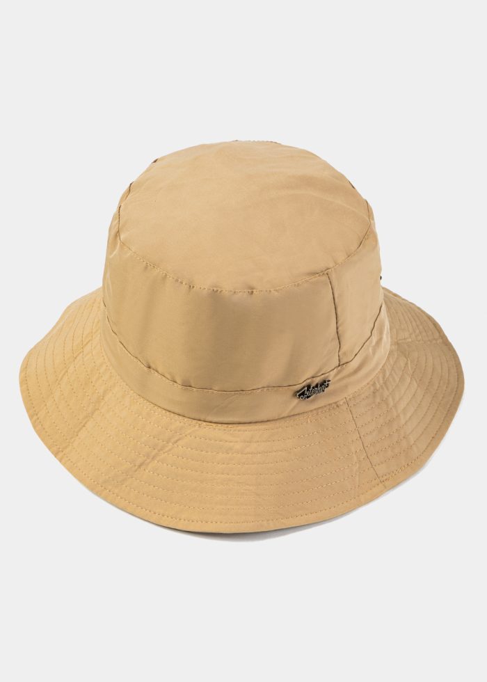 Beige Waterproof & Packable Bucket Hat - Image 3