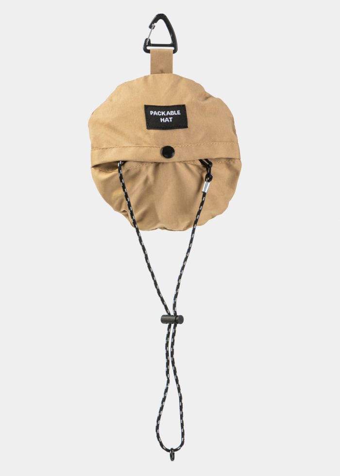 Beige Waterproof & Packable Bucket Hat - Image 5