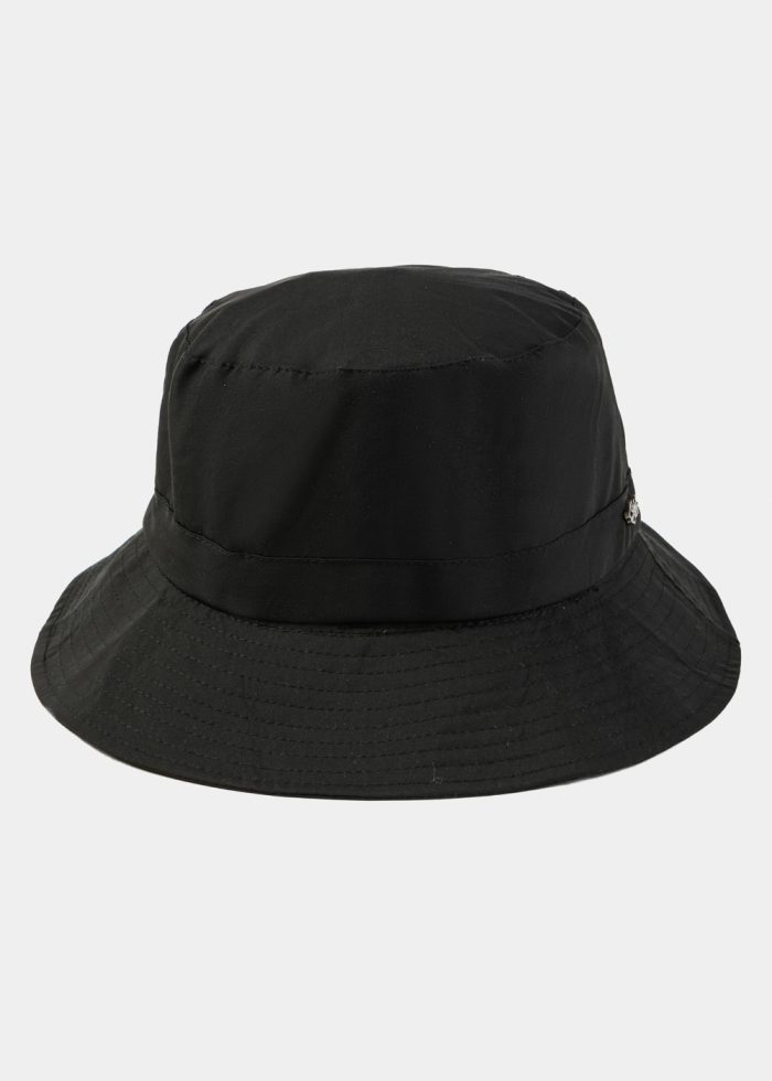 Black Waterproof & Packable Bucket Hat - Image 2