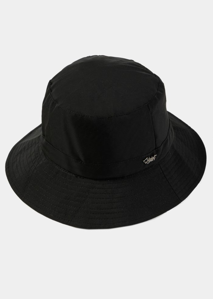 Black Waterproof & Packable Bucket Hat - Image 3