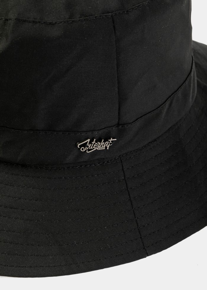 Black Waterproof & Packable Bucket Hat - Image 4