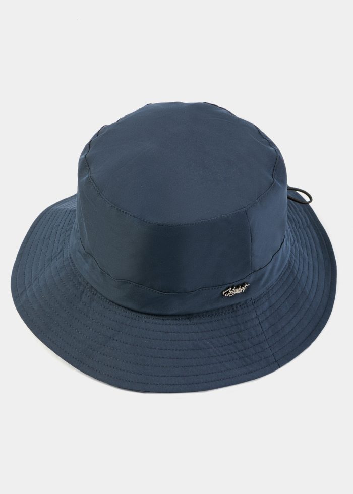 Navy Blue Waterproof & Packable Bucket Hat - Image 3