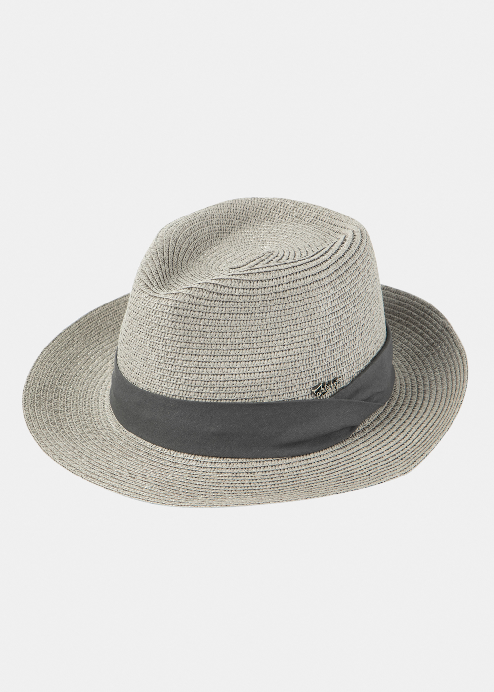 Grey Fedora Hat w/ Grey Hatband Grey Fedora Hat w/ Grey Hatband - Image 1
