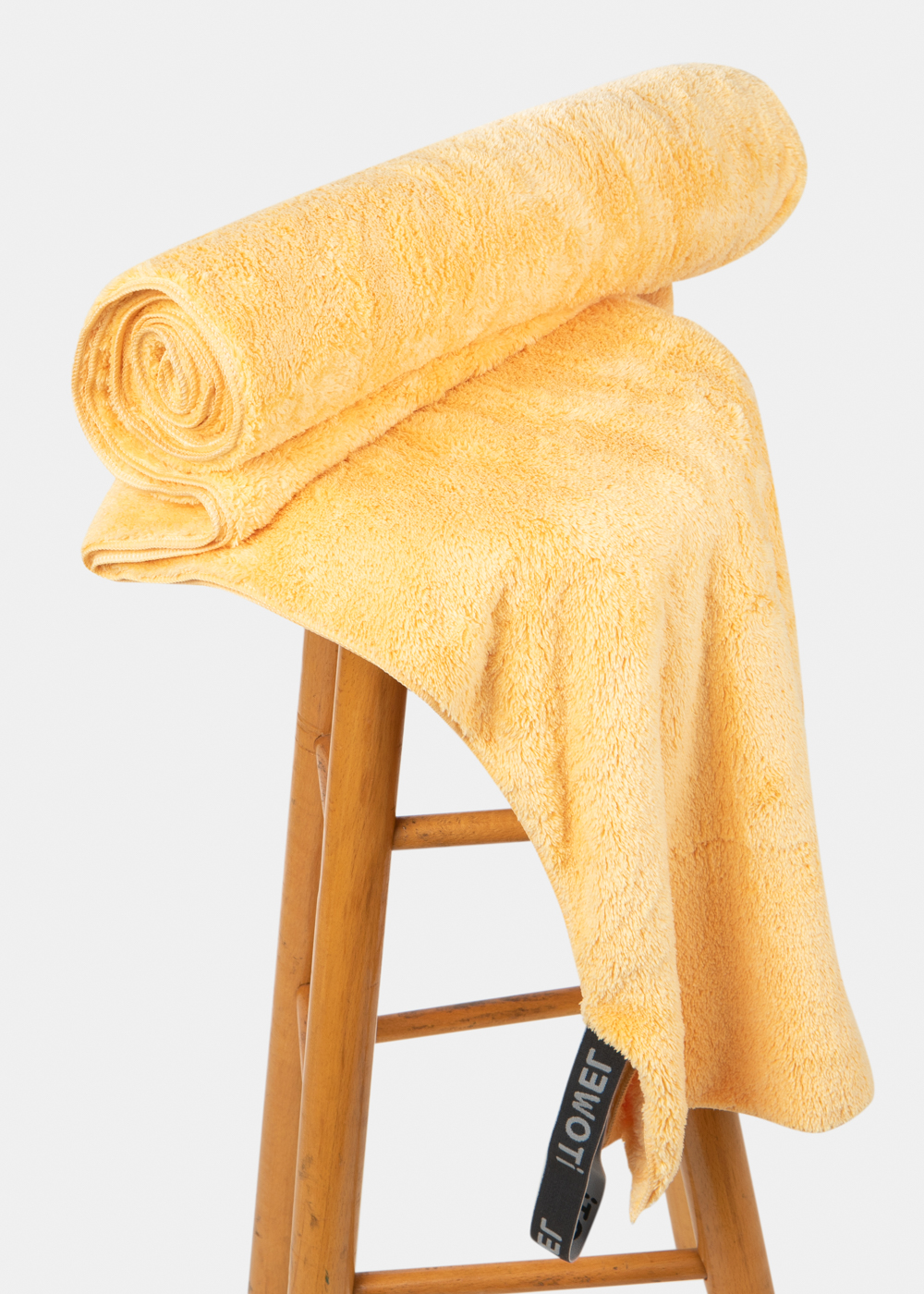 Yellow fluffy towel 2 Yellow fluffy towel 2 - Image 1