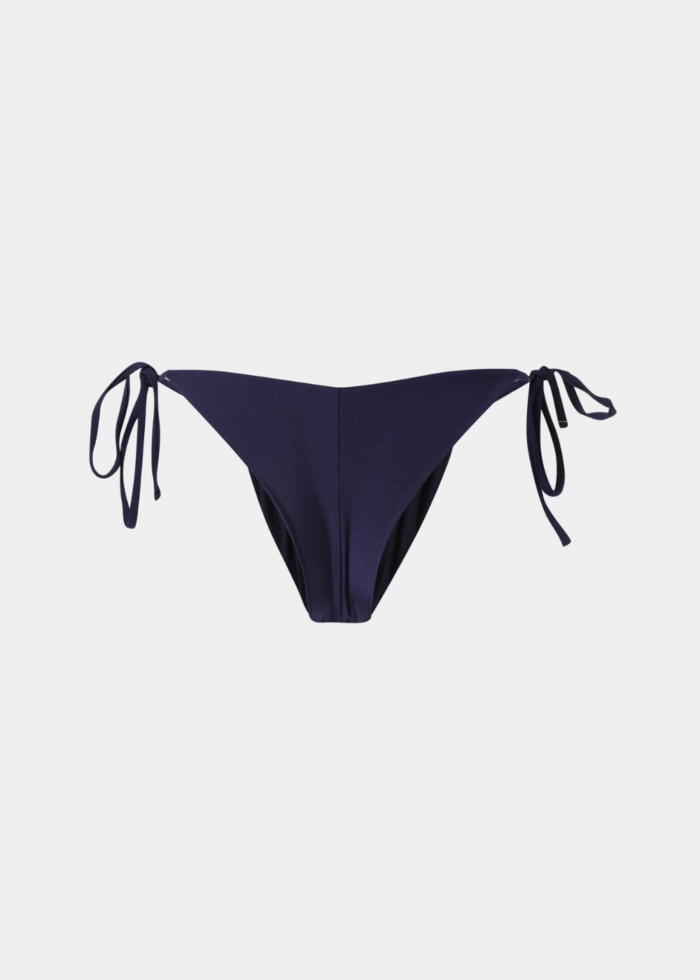 Barbados Bikini Bottom -Navy Blue Dacron - Image 3