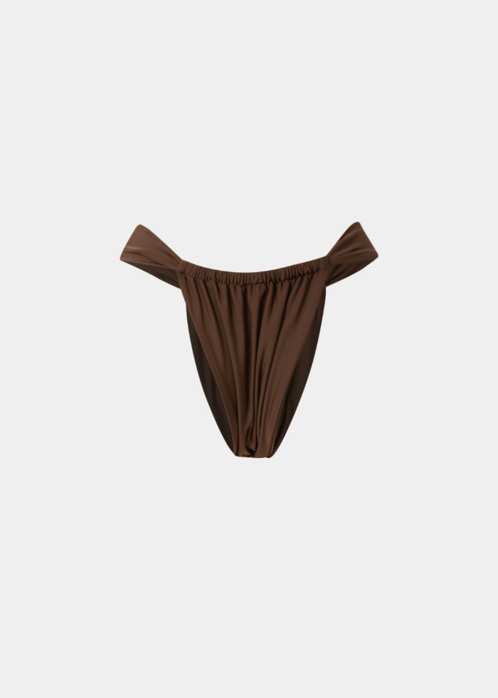 Tulum Bikini Bottom - Dark Chocolate Dacron - Image 4