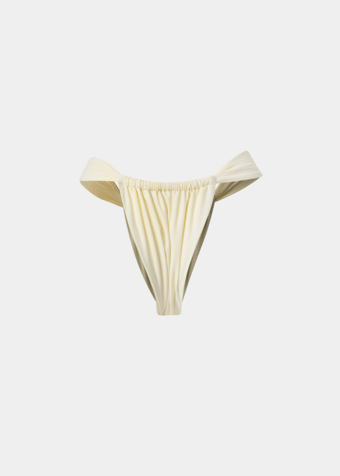 Tulum Bikini Bottom - Cream Dacron - Image 2