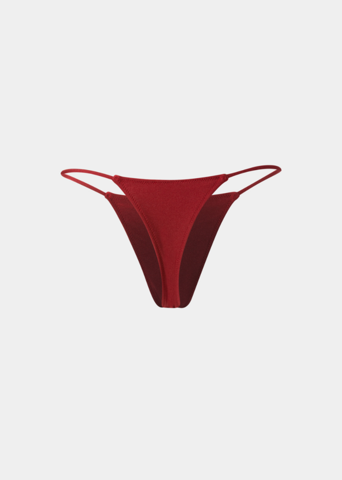 Ibiza Bikini Bottom - Burgundy Dacron - Image 2