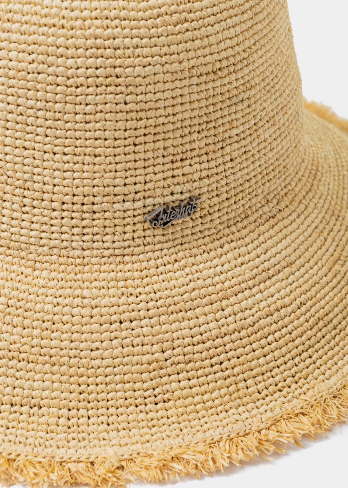Natural Raffia Bucket Style Hat - Image 4