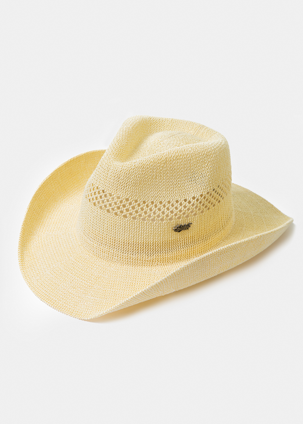 Ecru Knitted Cowboy Hat Ecru Knitted Cowboy Hat - Image 1