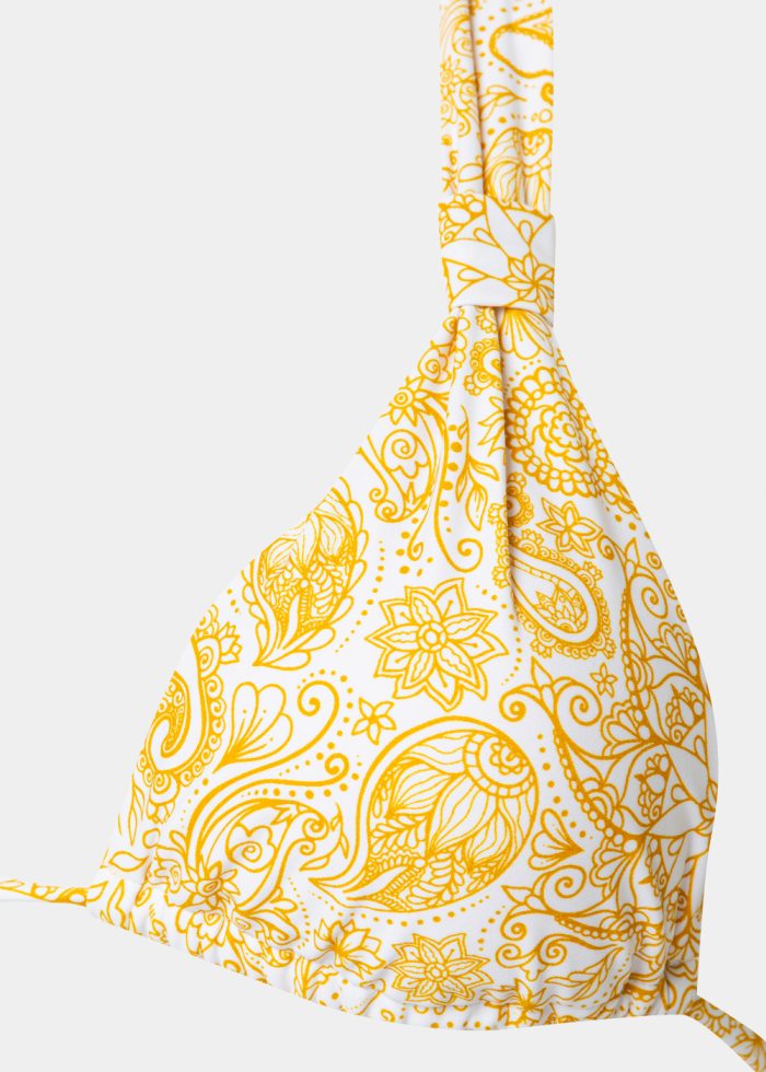 Azores Bikini Top - Paisley Pattern Dacron - Image 2