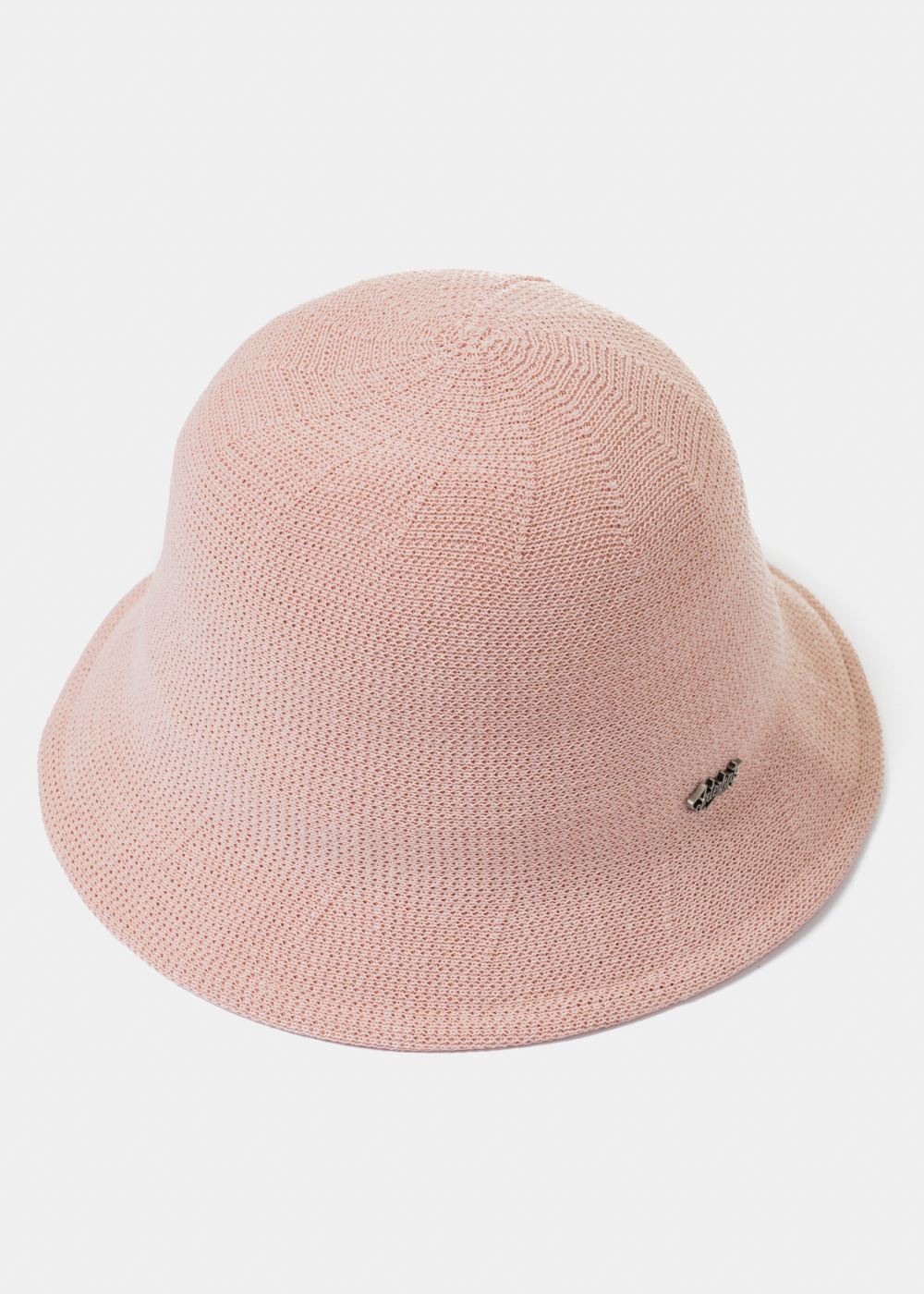 Pink Knitted Bucket Style Hat 2 Pink Knitted Bucket Style Hat 2 - Image 1