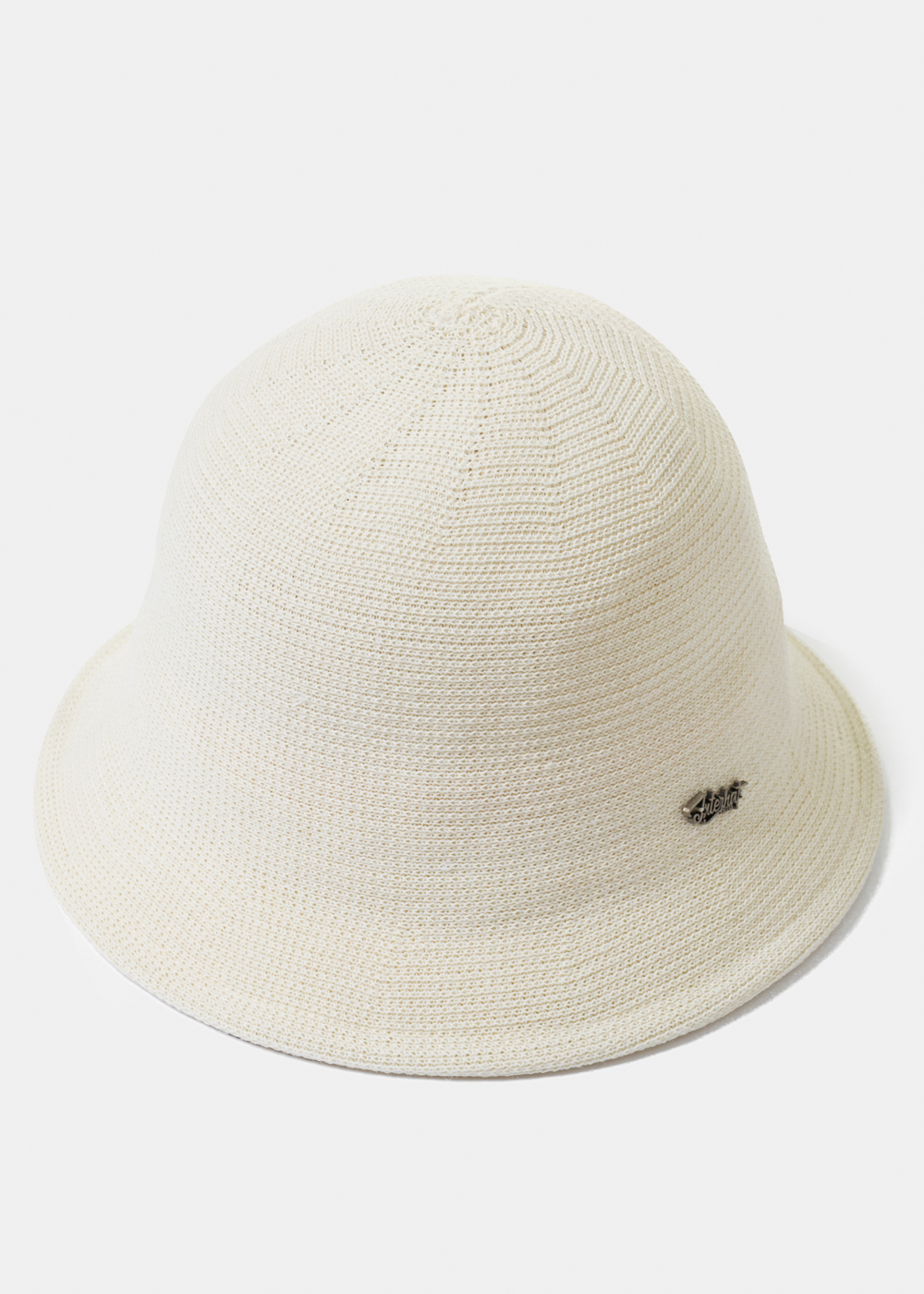 Ecru Knitted Bucket Style Hat 2 Ecru Knitted Bucket Style Hat 2 - Image 1
