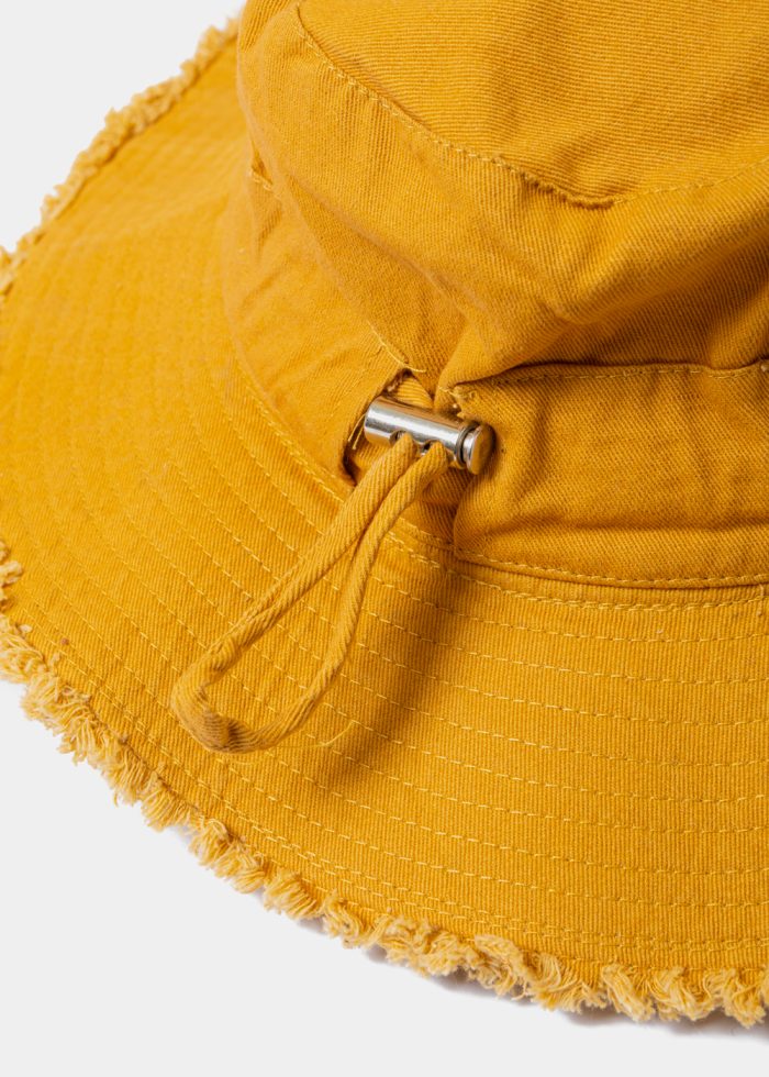Mustard Cotton Bucket Hat - Image 3