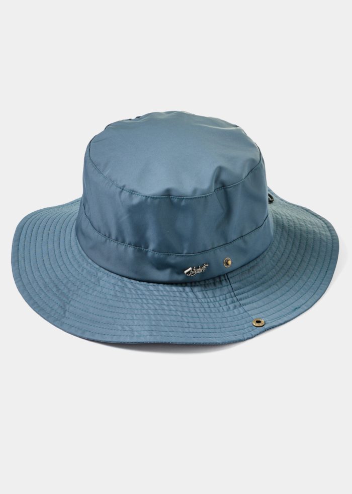 Blue Active Bucket Hat w/ Side Buttons - Image 2