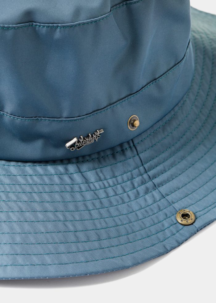 Blue Active Bucket Hat w/ Side Buttons - Image 3